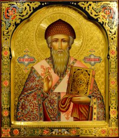 Рукописная икона Спиридон Тримифунтский №24