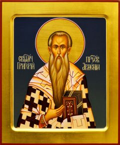 Рукописная икона Григорий Армянский