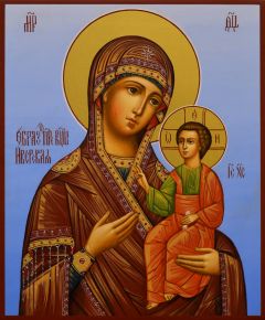 Рукописная икона Иверская 14