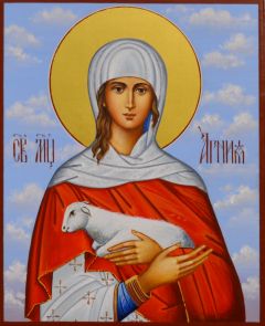 Рукописная икона Агния 3