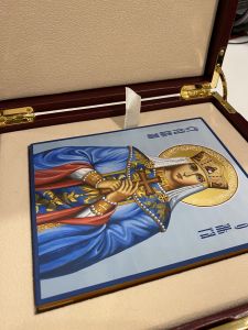 Рукописная икона Ольга равноапостольная 21 