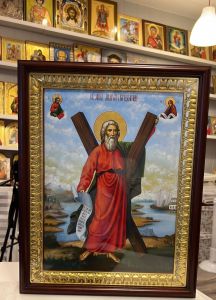Рукописная икона Андрей Первозванный 16