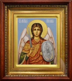 Рукописная икона Архангел Михаил 44