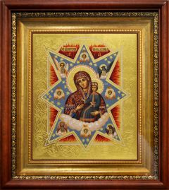 Рукописная икона Неопалимая Купина 24 (Размер 21*25 см)