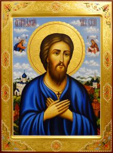 Рукописная икона Алексий Человек Божий №9