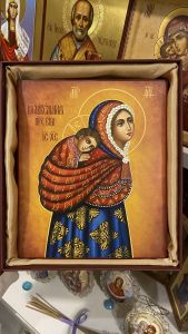 Рукописная икона Колыбельная