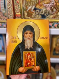 Рукописная икона Платон Студийский Исповедник масло