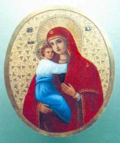 Рукописная икона Ляданская