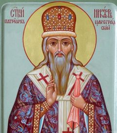 Рукописная икона Никифор Цареградский