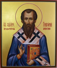 Рукописная икона Григорий Армянский