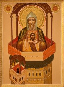 Рукописная икона Антоний Марткопский