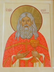 Рукописная икона Василий Победоносцев