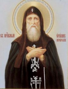 Рукописная икона Еразм Печерский
