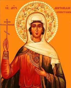 Рукописная икона Марионилла Египетская