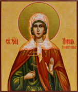 Рукописная икона Ирина Египетская