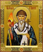 Рукописная икона Спиридон Тримифунтский 16 