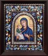 Икона из финифти Иерусалимская 