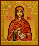 Рукописная икона Анна Пророчица 3