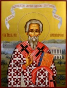 Рукописная икона Павел Исповедник