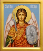 Рукописная икона Архангел Михаил 44