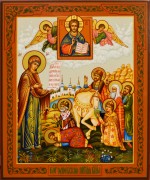 Рукописная Боголюбская икона №2