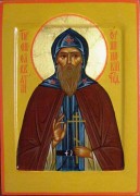Рукописная икона Савватий Тверской Оршинский