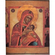 Рукописная икона Хиландарская Акафистная