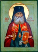 Рукописная икона Алексий Великоустюжский