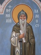 Рукописная икона Корнилий Палеостровский