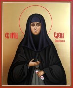 Рукописная икона Елена Дивеевская