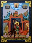 Рукописная икона Никита Бесогон 2