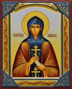 Рукописная икона Анна Кашинская 5 (Размер 17*21 см)
