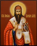 Рукописная икона Кирилл Александрийский 2